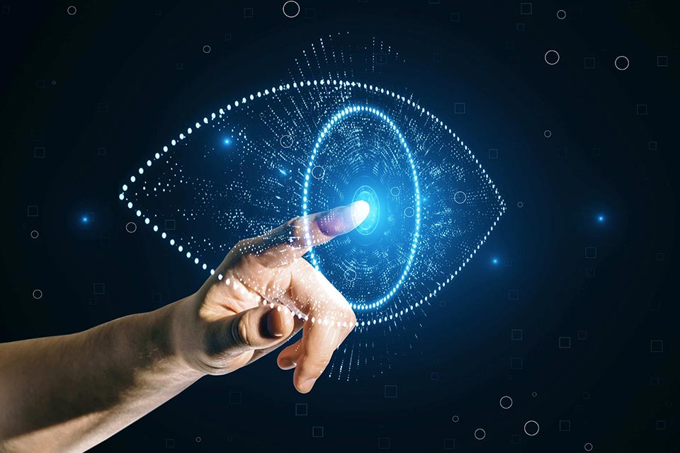 close-up-businessman-hand-pointing-glowing-digital-polygonal-eye-dark-background-digital-revolution-concept